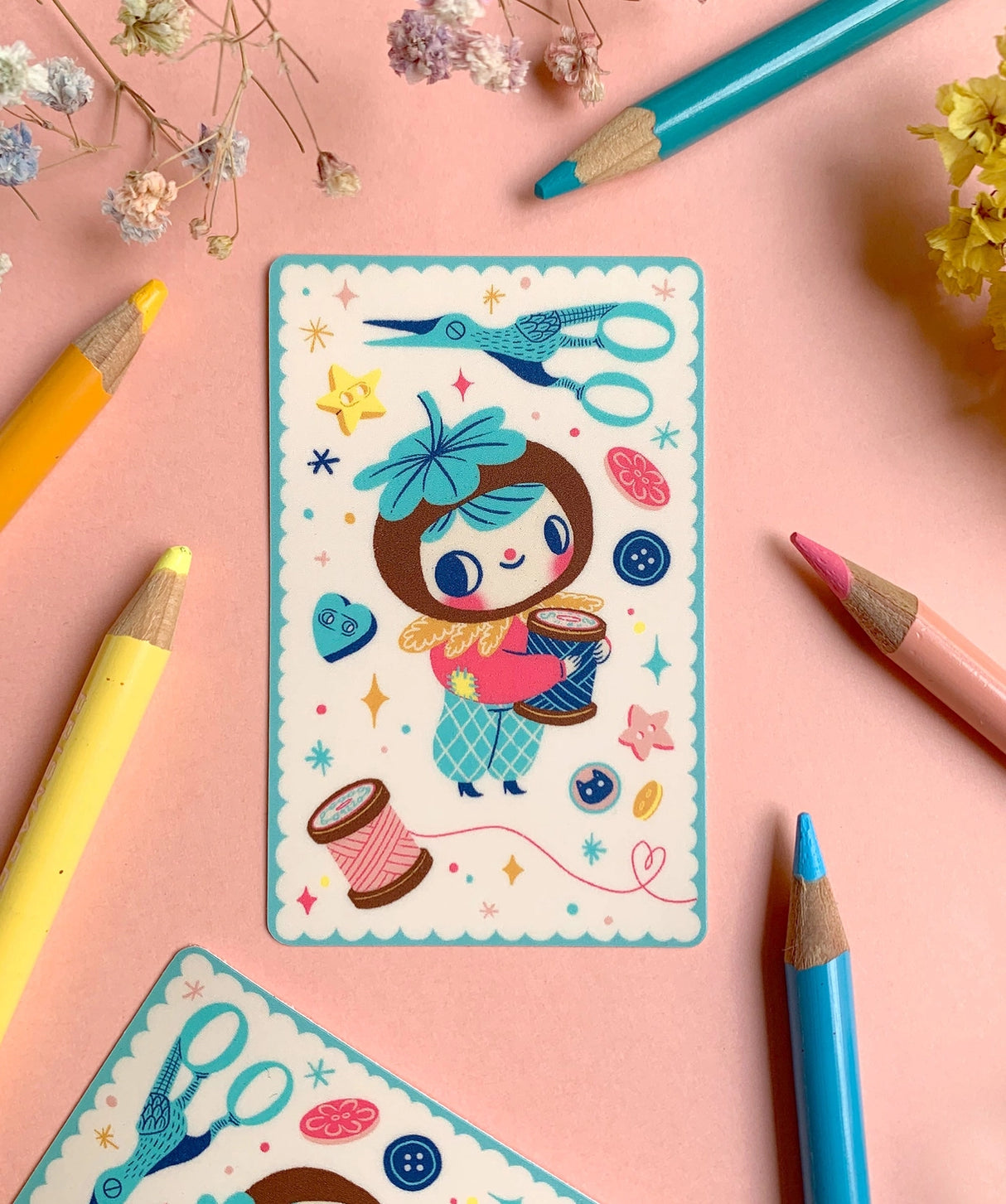 Hannakin - Craft Cutie Travel Card Vinyl Sticker

"Craft Cutie" travel card sticker (designed to be stuck onto top-up travel cards)

Made from a durable vinyl with a laminate that protects it from scratching, rain and sunlight.