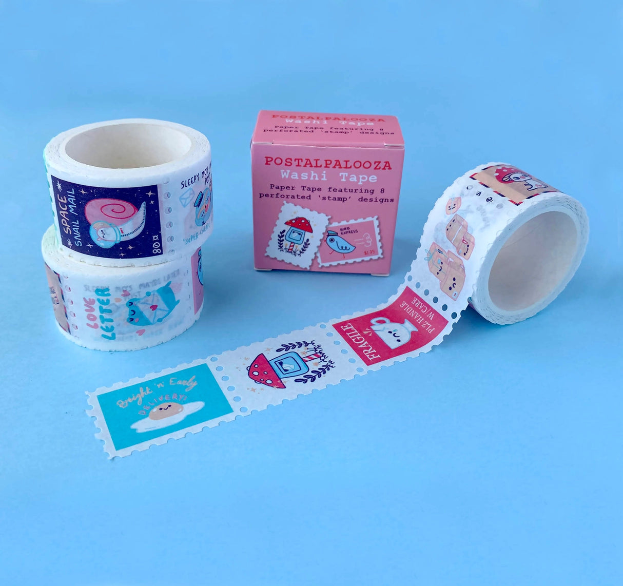 Hannakin Postalpalooza Stamp Washi Tape

Postage themed stamp washi tape.