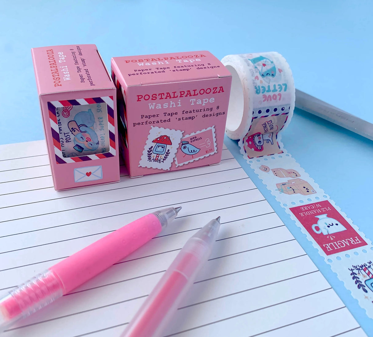 Hannakin Postalpalooza Stamp Washi Tape

Postage themed stamp washi tape.