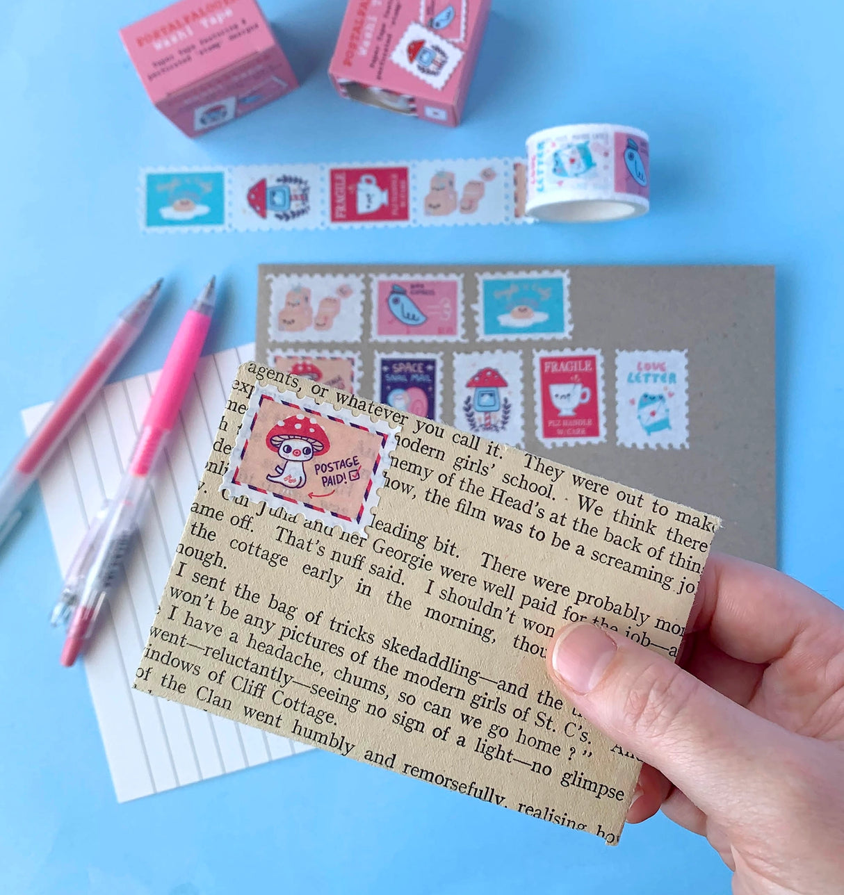 Hannakin Postalpalooza Stamp Washi Tape

Postage themed stamp washi tape.