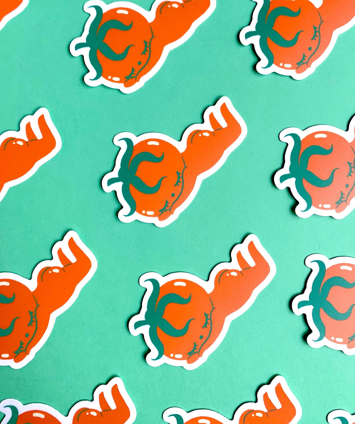 "Sleepy Tomato" Vinyl Sticker made from Hannakin illustration.

Made from a durable waterproof vinyl with a matte laminate that protects it from scratching, rain and sunlight.