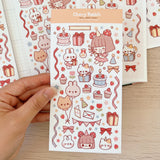 Cherry Rabbit - Happy Birthday Sticker Sheet