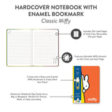 Jot down your thoughts in the cutest way with this Hardcover Notebook with Enamel Bookmark! Featuring a sturdy cover with an adorable Miffy design, it’s as charming as it is functional. Inside, you’ll find 216 lined pages made from 100 gsm acid-free, recyclable paper—perfect for all your notes, doodles, and ideas. The brass-and-enamel Miffy bookmark makes sure you never lose your place, adding a little extra charm to your writing experience.