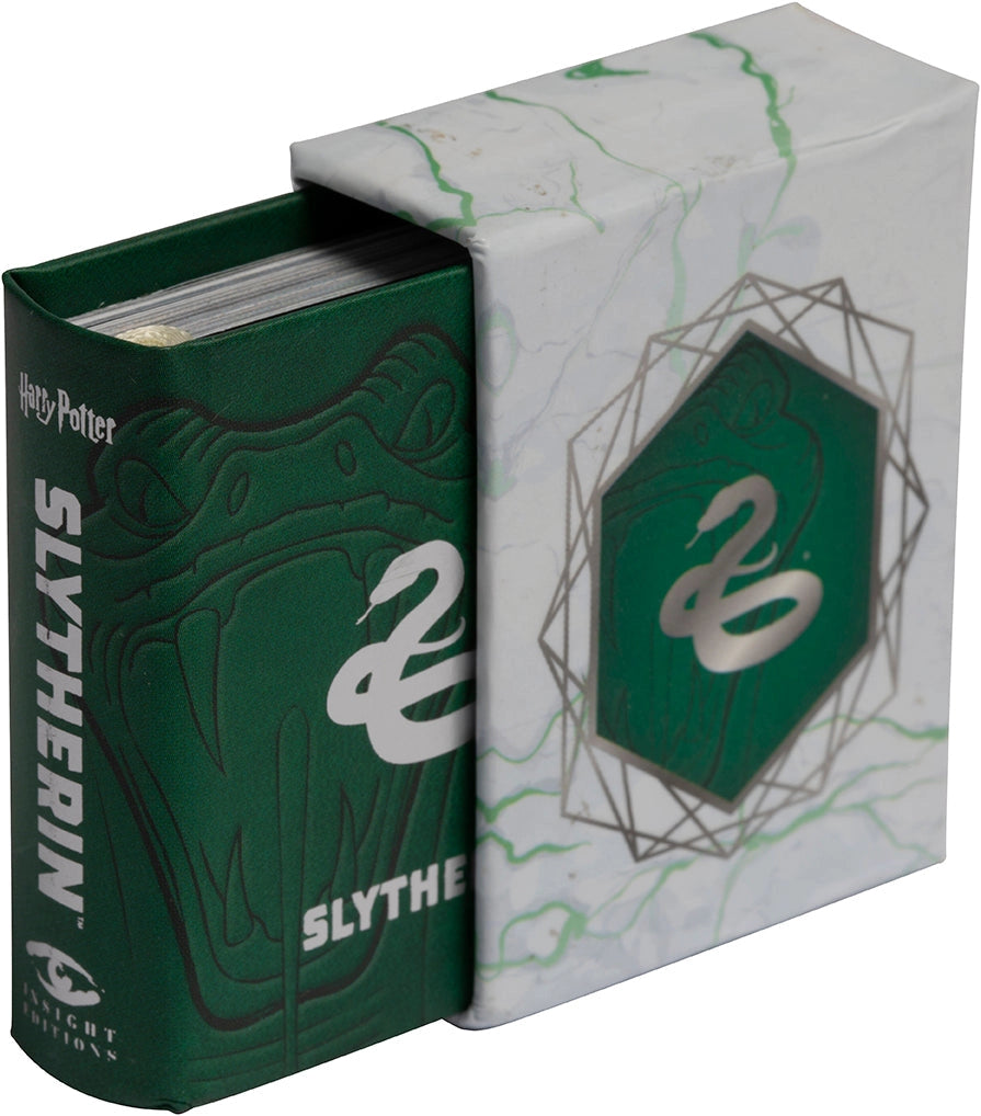 Go behind the scenes of the beloved Harry Potter films and discover all things Slytherin! Meet famous—and infamous—students and staff, explore key locations like the Chamber of Secrets, and learn everything there is to know about the house known for its cunning, ambition, and connection to the Dark Arts. 

One of a new line of collectible pocket-size art books on the Harry Potter films, this book about Slytherin house features exciting artwork and behind-the-scenes facts in a fun, readable miniature size. F
