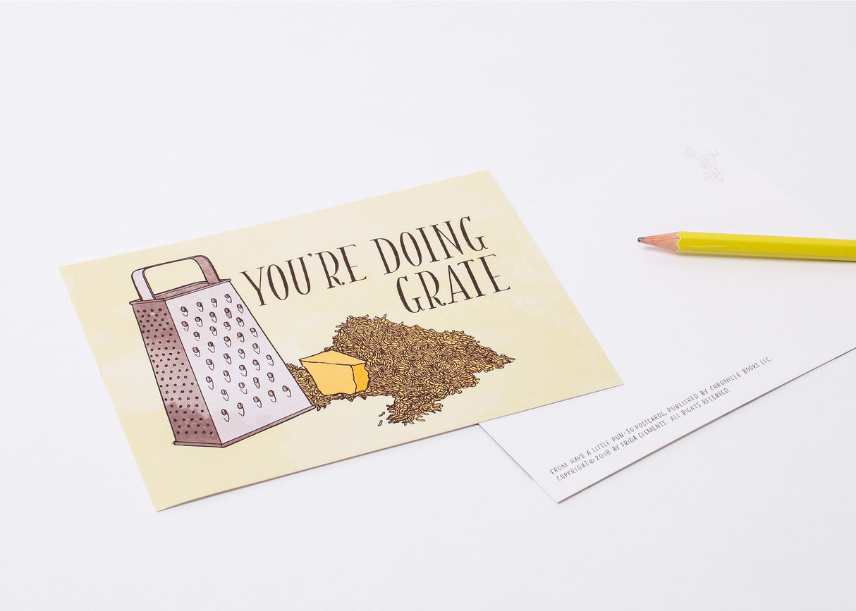 A lighthearted, witty, and adorable extension of the successful Have a Little Pun line for fans of Frida Clements' art and humor. A fun way to keep in touch with friends and family, each playful card is illustrated with artwork of animals and objects, along with a witty pun. All postcards are culled from the new work in the new book The Snuggle Is Real. Send them a smile and let them know you're thinking of them with a note on these cute cards.