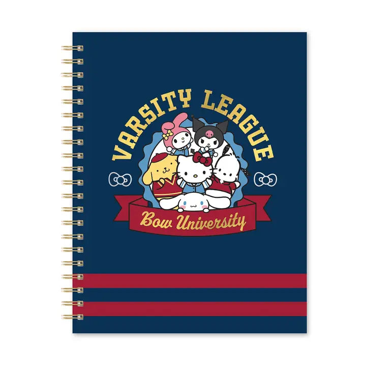 Take notes in style with this Hello Kitty® and Friends Extra-Large Spiral Notebook—one of the cutest Hello Kitty back to school supplies for students and stationery lovers alike. With 160 lined pages, full-color reminder stickers, and a double-sided pocket, it’s the perfect addition to your Hello Kitty study supplies or everyday student essentials. Grab one for a friend or coworker or add it to your own Sanrio back to school supplies. Get ready for the kawaii desk setup of your dreams!