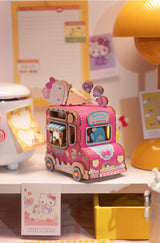 Camión de helados de Hello Kitty® y sus amigos | Rompecabezas de caja de música de madera en 3D