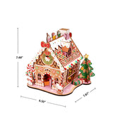 Once upon a time, in a cozy little town, there was a magical gingerbread house that sparkled with sweetness and joy. But this wasn't just any ordinary gingerbread house-it was Hello Kitty's, the beloved girl who filled hearts with love and cheer all over the world.
Bring the festive cheer to life with this Hello Kitty Wooden Gingerbread House Kit! This charming, easy-to-build craft project lets you create your own sweet, wooden gingerbread house adorned with the adorable Hello Kitty design