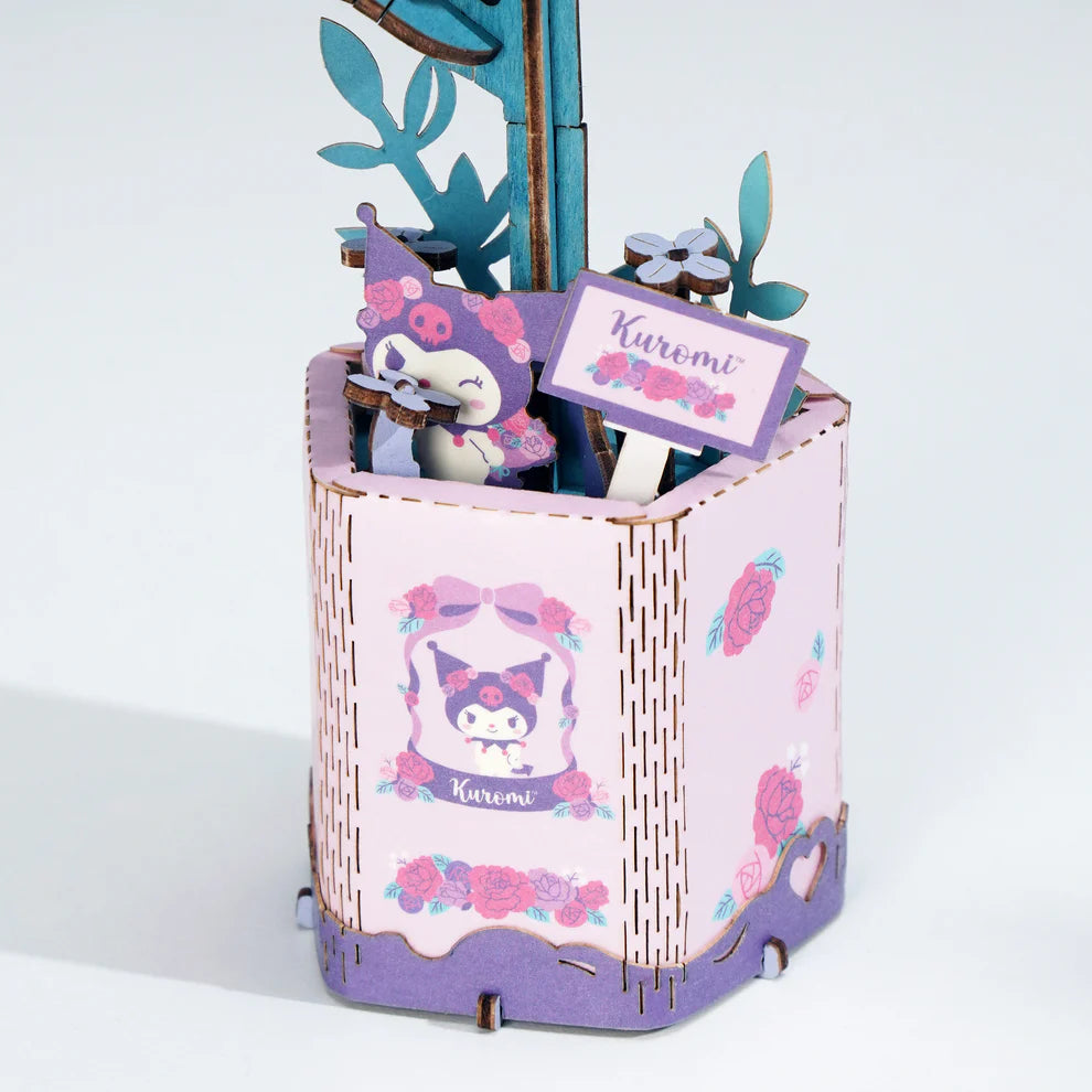 Step into a world of creativity with the Lilac Kuromi 3D Wooden Puzzle Kit. This charming DIY kit lets you build a whimsical lilac flower featuring the beloved Kuromi. Perfect for puzzle lovers, families, or anyone looking for a fun craft project, this kit offers both a rewarding challenge and a delightful result.