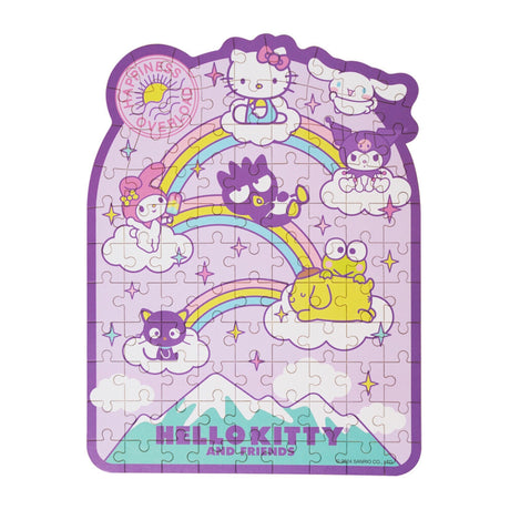 Discover joy with the Hello Kitty Wooden Jigsaw Puzzle: Seize the Moment (99pcs). This officially licensed Sanrio product features iconic Hello Kitty in 99 vibrant wooden pieces. Crafted for durability and a seamless fit, it's a delightful challenge for fans of all ages 8+. Embrace positivity and bring Hello Kitty to life with this charming puzzle – perfect for relaxation and family fun. Display your completed masterpiece proudly and celebrate the timeless appeal of Hello Kitty.