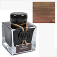 The 1670 Anniversary Collection celebrates the life of the 17th-century French adventurer, Jacques Herbin. Sailing from India, Monsieur Herbin arrived home to Paris with formulas for the now-famous Herbin inks and sealing waxes.

Enhanced with a luxurious, golden metallic sheen, these highly saturated inks will add an elegant luster to all your writing.&nbsp;

The intense brown of Caroube ink is streaked with fire-coloured reflections (gold flakes) to give a sparkle to the various writings.

Hand bottled wi