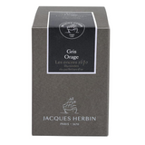 The 1670 Anniversary Collection celebrates the life of the 17th-century French adventurer, Jacques Herbin. Sailing from India, Monsieur Herbin arrived home to Paris with formulas for the now-famous Herbin inks and sealing waxes.

Enhanced with a luxurious, golden metallic sheen, these highly saturated inks will add an elegant luster to all your writing.&nbsp;

Gris orage is a dark colour with flashes of gold that give this ink depth and relief.

Hand bottled with wax-dipped cap and seal.
50ml bottle.
Made i