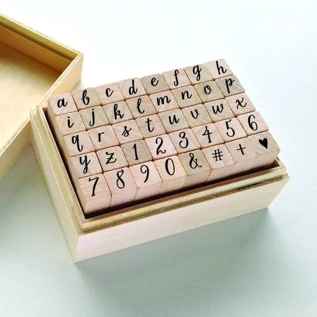 Hero Arts Casual Letters &amp; Numbers Wood Stamps