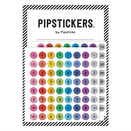Pipsticks Sticker Sheet - Rainbow Numbers (8 Sheets)