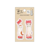 By making 70% of the adhesive side of the label, Pita Fusen can be stuck firmly and does not peel off easily. The cute die-cut type has a shape that makes the most of the design of the illustration. The design is based on an illustration by Tokorokomugi, an illustrator who is very popular on SNS for drawing loose and slightly funny animals. The small (bookmark type) is a convenient size when you want to put a marker on your page. It is designed to stick firmly so that it will not easily peel off from books 