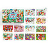 COUNTDOWN PUZZLE – Countdown the 12 days of Christmas with our Ho Ho Howl Countdown Puzzle Set. Open the cover flap to find 12 perforated windows, each with a 48-piece mini puzzle inside. A double-sided insert provides an image reference for each mini puzzle.

BRIGHT AND BOLD ARTWORK – This Ho Ho Howl Countdown Puzzle features the cutest dogs partaking in Christmas customs like sledding, building a gingerbread house and of course drinking hot chocolate! 