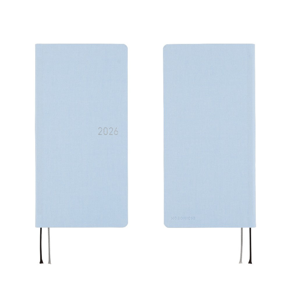 Hobonichi 2026 Spring Weeks Colors: Sky Mist [JPN/Tall & Slim/April Start]