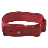 Handy for keeping your book shut in your bag, this bookband is made with an elastic band adorned with the Hobonichi “Hobo” logo. There are two different holes to fit the clasp so you can still use it if your book becomes thicker.

Included in the bookband are slots to store two pens, and the bands come in six colors. (Classic uses natural leather and will grow darker over continued use.)