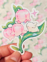 This is a glossy vinyl die-cut paper sticker, illustrated and made in-house by me. It's waterproof and ideal for decorating hard surfaces like laptops, water bottles, and phone cases, adding a cute touch to your belongings.&nbsp;

Material: premium glossy waterproof vinyl