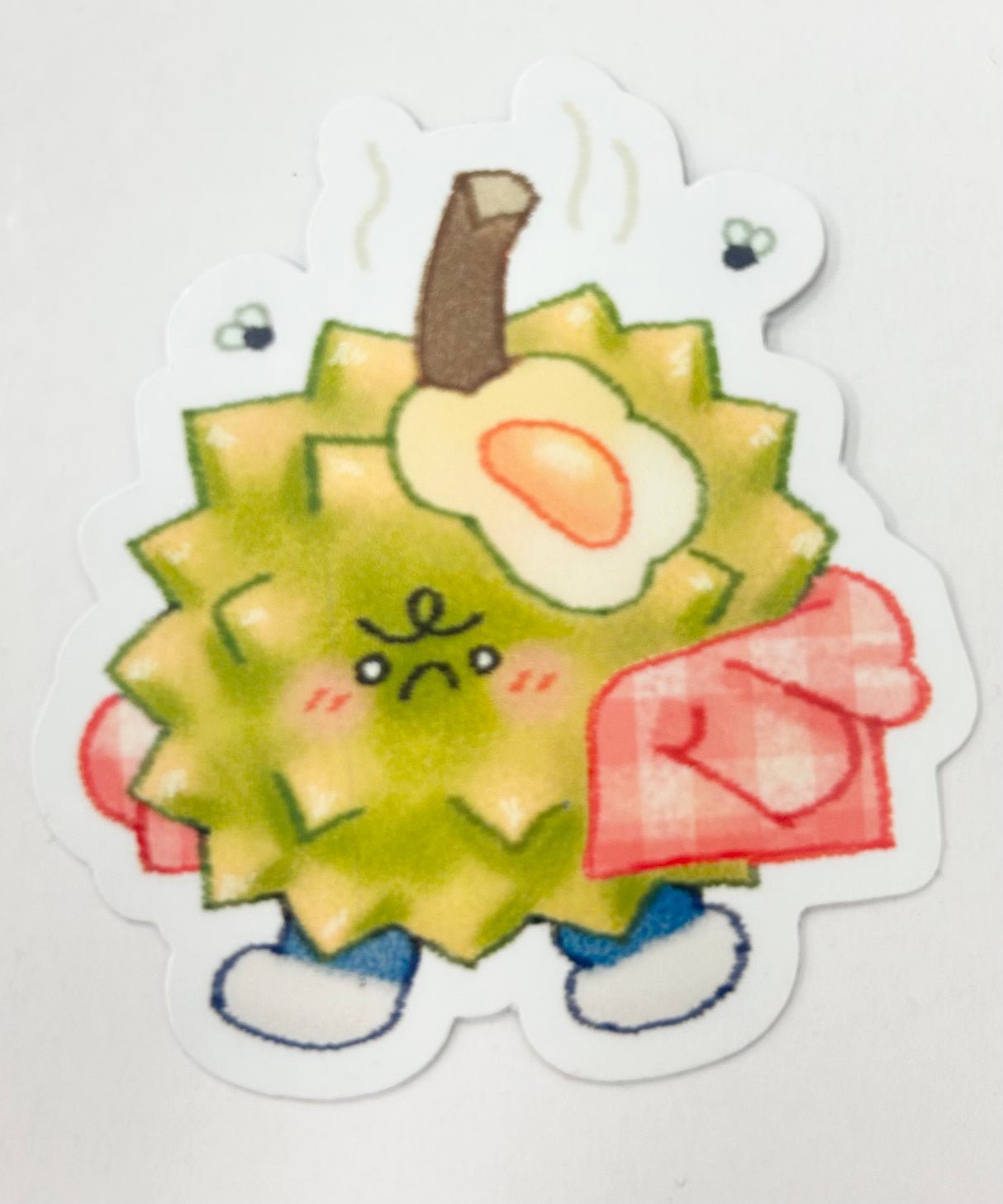 This is a glossy vinyl die-cut paper sticker, illustrated and made in-house by me. It's waterproof and ideal for decorating hard surfaces like laptops, water bottles, and phone cases, adding a cute touch to your belongings.

Material: premium glossy waterproof vinyl