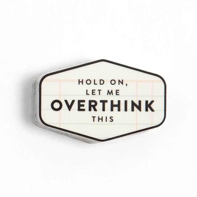 Introducing our Hold On, Let Me Overthink This Decal Sticker—a must-have for every overthinker! This playful sticker captures those moments when you need extra time to ponder life’s dilemmas. Perfect for your laptop or planner, it’s a lighthearted reminder that it’s okay to take your time. It also makes a great gift for friends who share your overthinking tendencies—because who doesn’t appreciate a little humor? Embrace your unique thought process and let the world know: sometimes, you just need to pause an