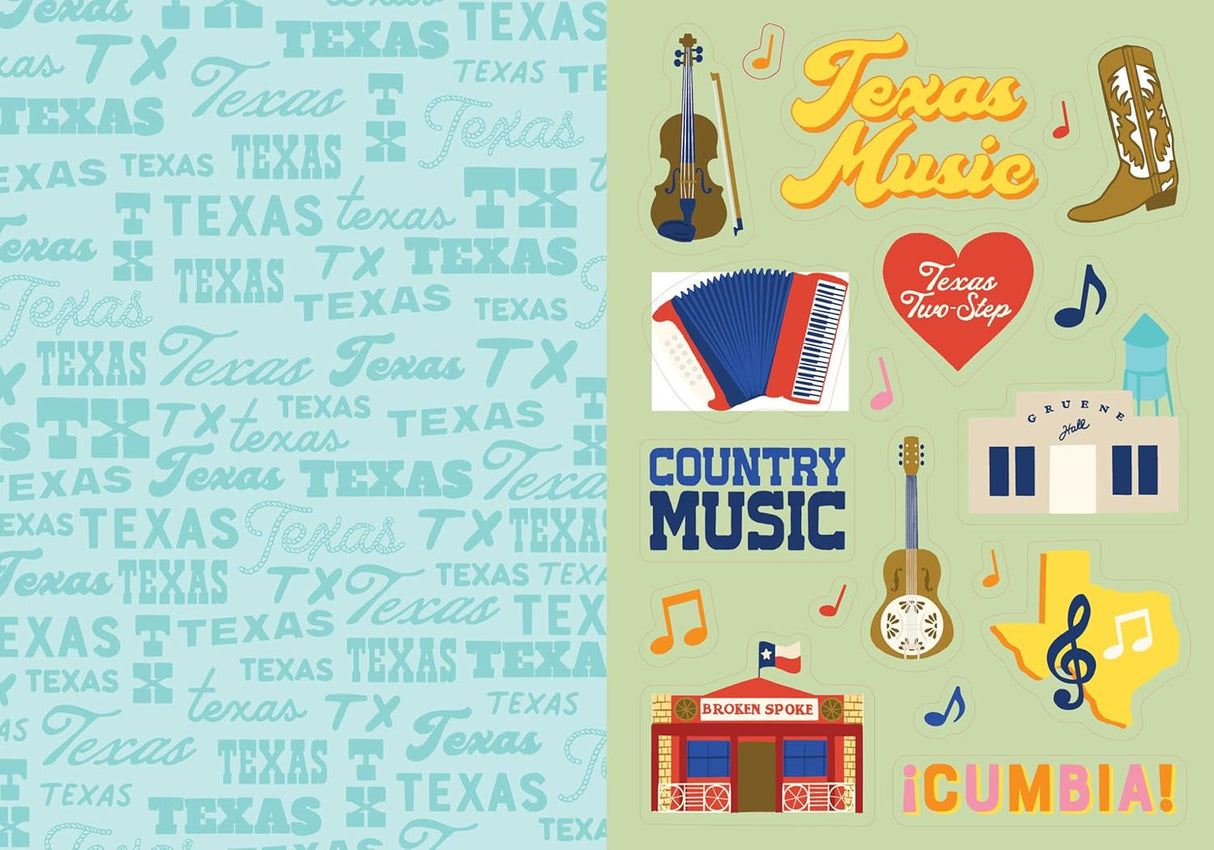 I Love Texas Sticker Book