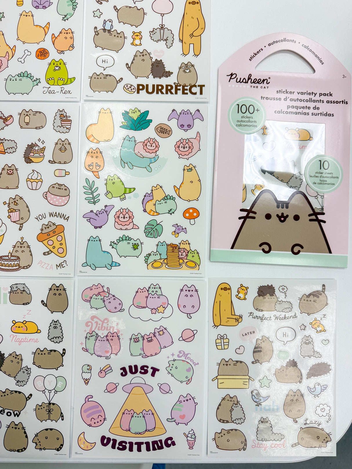 Pusheen The Cat Variety Pack (100+ Sticker)