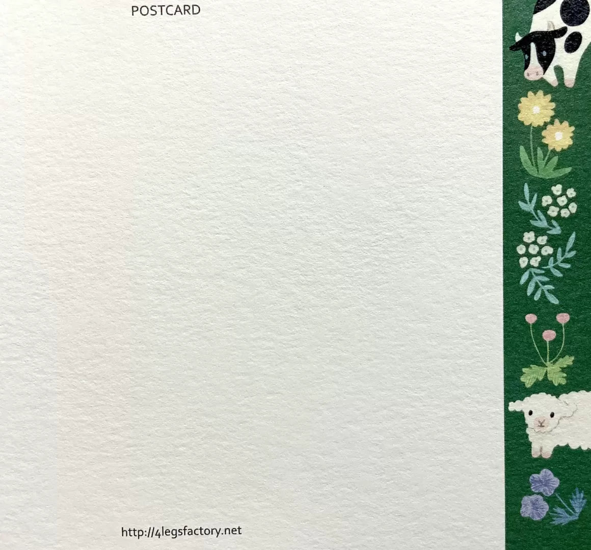 4legs Postcard - Cat in Picture Book #new4 Black Cat