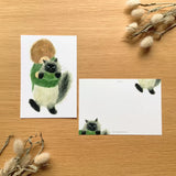 4legs Postcard - Us and Cats 1