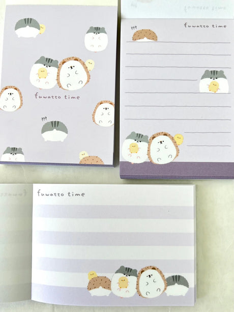 Hamster & Hedgehog Mini Notepad