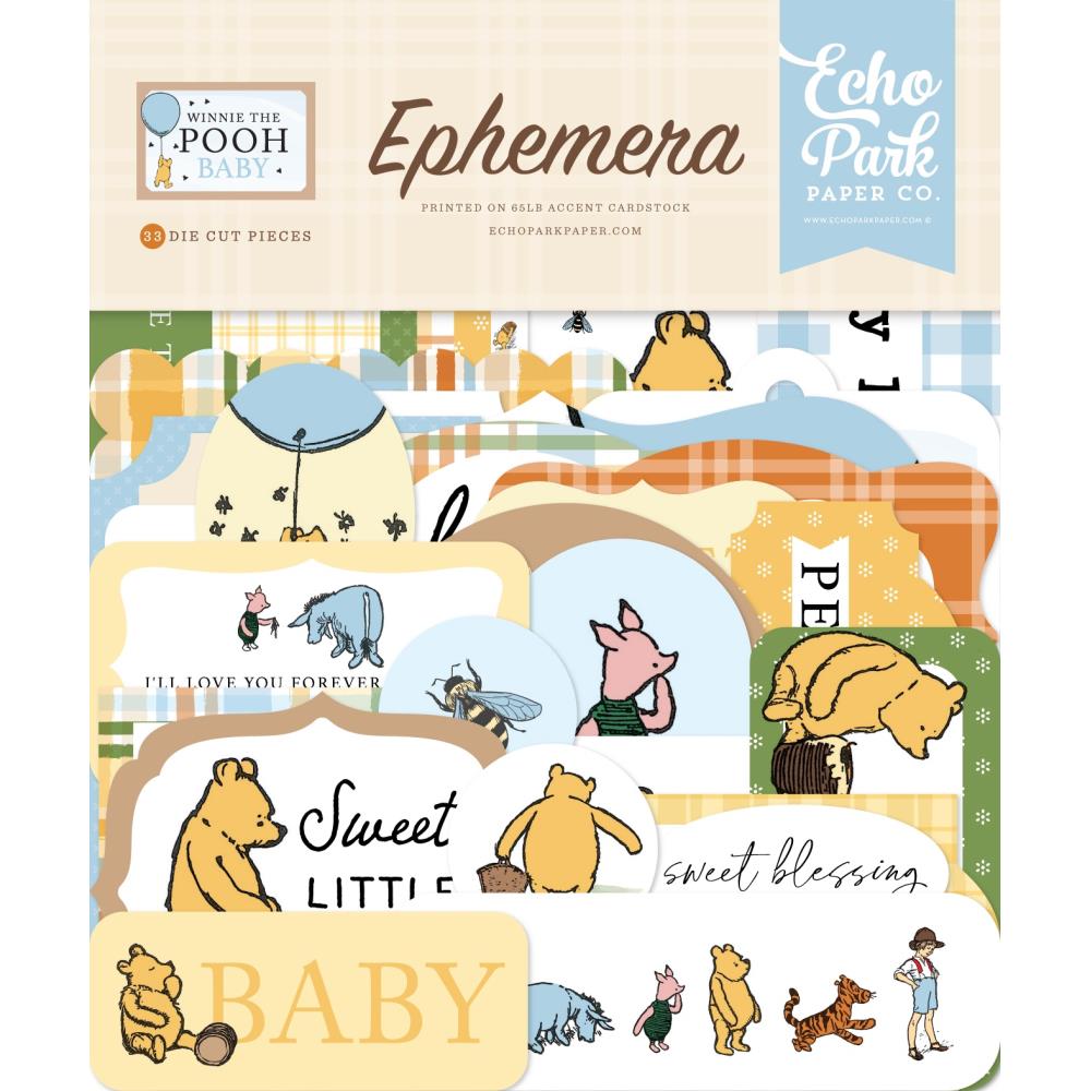 Winnie The Pooh Baby Icons - Echo Park Ephemera
