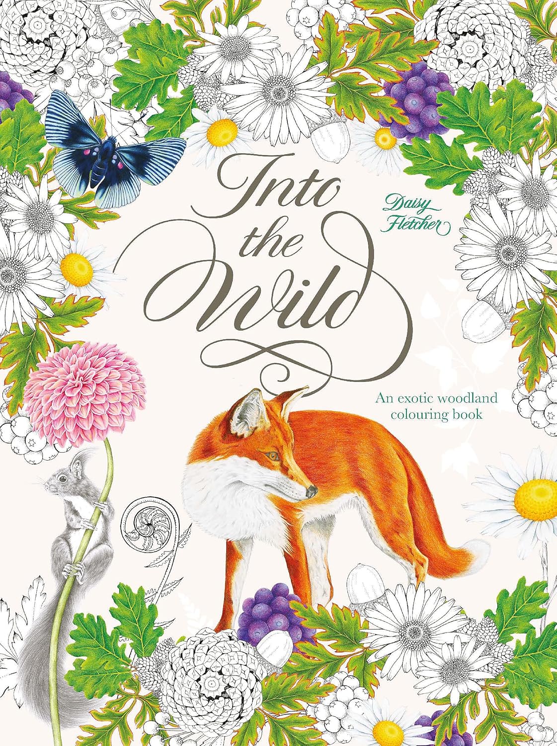Journey through dream-like forest scenes, and encounter real and fabulous creatures in this gorgeous new coloring book by Daisy Fletcher, creator of Birdtopia. Beginning in a woodland world of otters, badgers, foxes, and deer, the pages gradually transport you deeper into a flower forest, a magical environment populated with rare and mythical animals such as caracals, squirrel monkeys, muntjacs, and ibex. Color your way through exotic and wonderful plants – Candy Cane Sorrel, Passion Flowers, and giant Cact