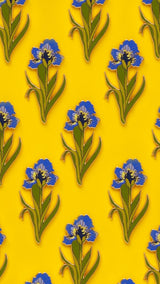 Iris Flower Enamel Pin