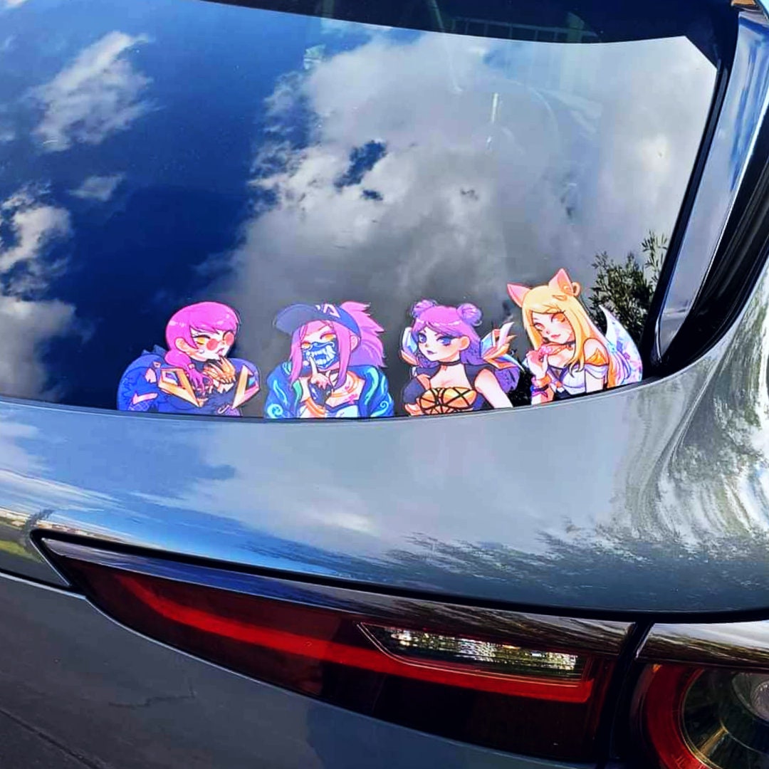 This is one of 5 stickers of your favorite magical girl band! Collect your favorites!

This sticker is all vinyl, durable, waterproof, and UV resistant. Feel free to put it on your laptop, water bottle, etc.

Sticker size (estimated): 3 x 3 inches