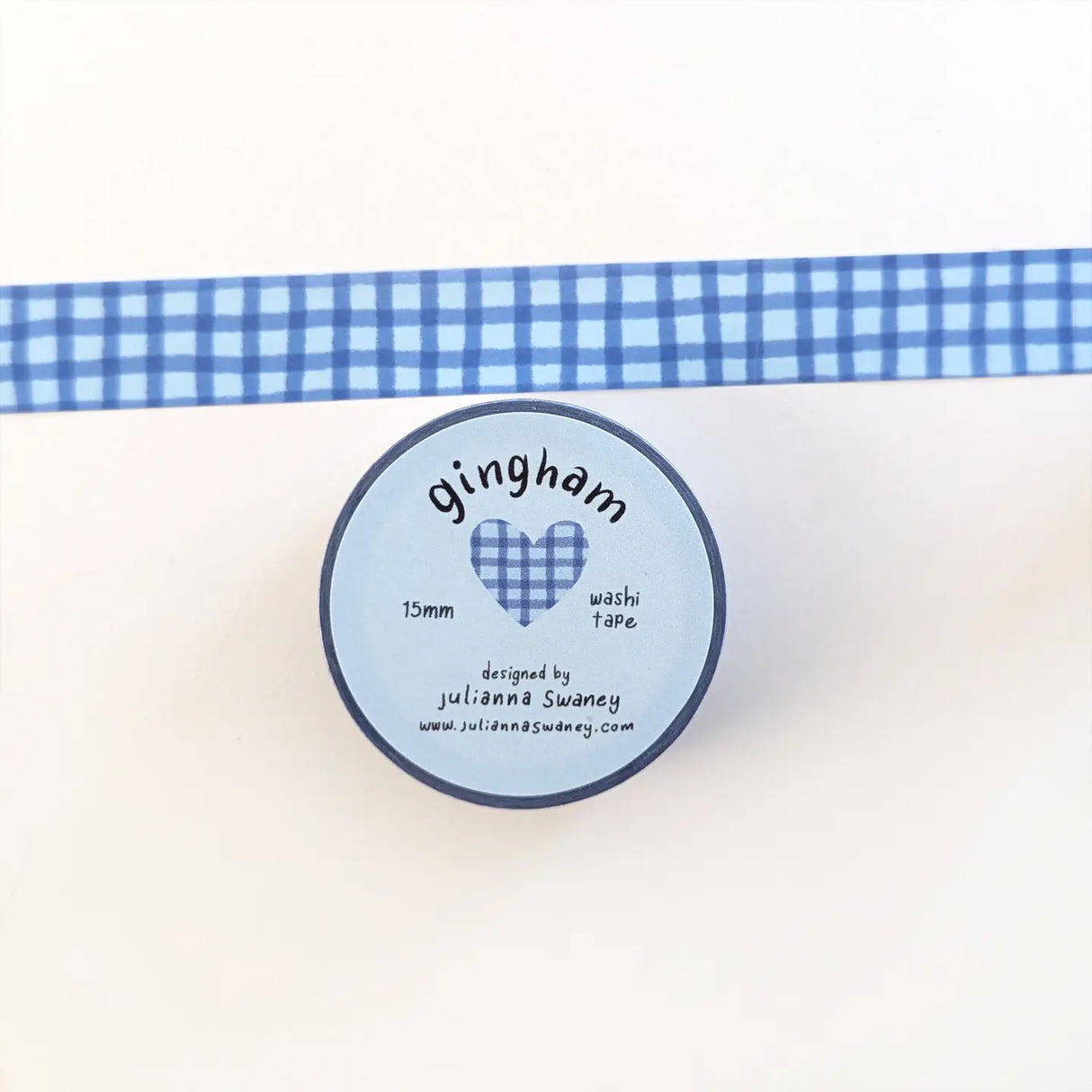 This cute washi tape is made from my original illustrations and it features a simple, slightly wonky pattern that makes a nice companion with more busy washi tape designs.