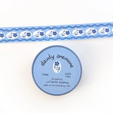This cute washi tape is made from my original illustrations and it features a decorative flower pattern.