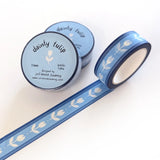 This cute washi tape is made from my original illustrations and it features a decorative flower pattern.