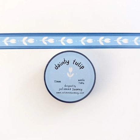 This cute washi tape is made from my original illustrations and it features a decorative flower pattern.
