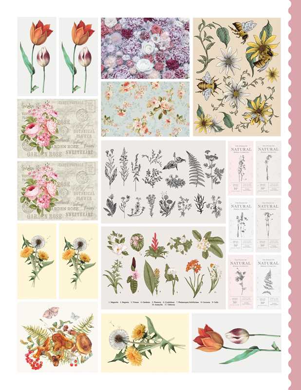 Junk Journal Cutouts Vintage Designs By the Juliet Journal