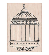 Sello de jaula de pájaros