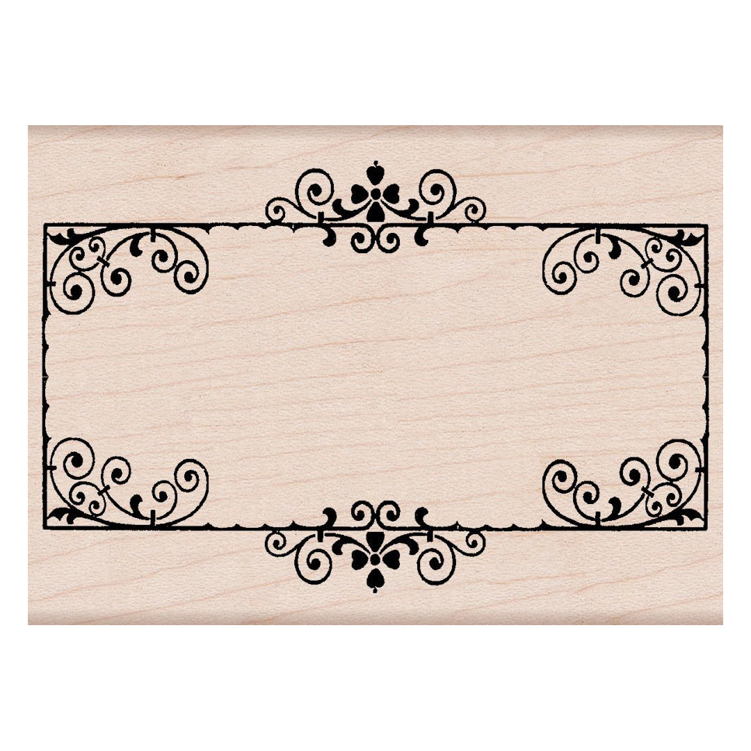 Frame with Scrolls Stamp