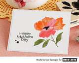 Sello de flores pintadas