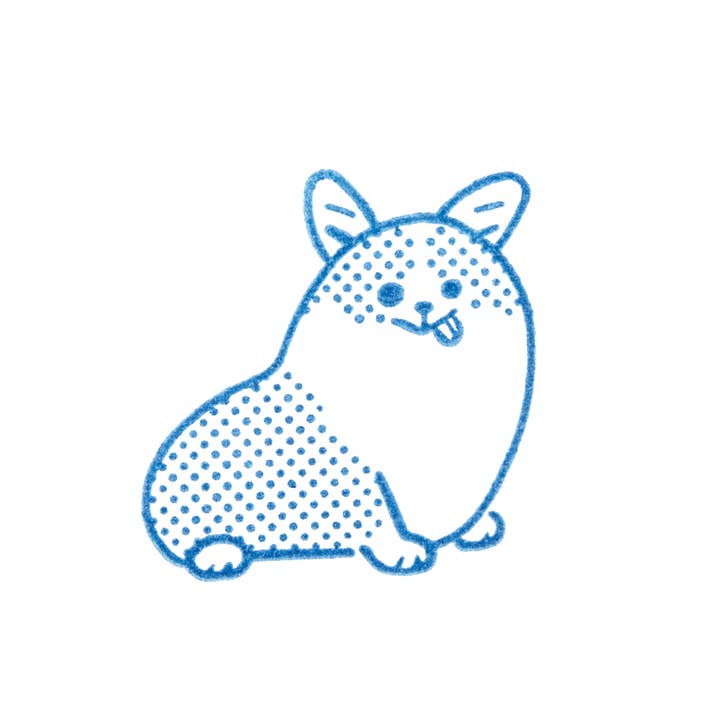 KORI JIRUSHI Crystal Clarity Stamp- Corgi