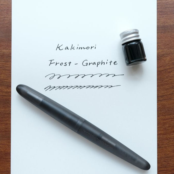A pen that evokes the texture of frosted glass. Its translucency reveals the internal mechanism as an aesthetic feature. Careful consideration of form and colour palette ensures an elegant presence, even when not in use.&nbsp;

The pen is equipped with thoughtful functionality, including an extended grip section and a screw cap designed for quick access with minimal turns. The visible ink level allows for easy refills.

Available in a Fine and Medium nib
Includes converter
Steel nib