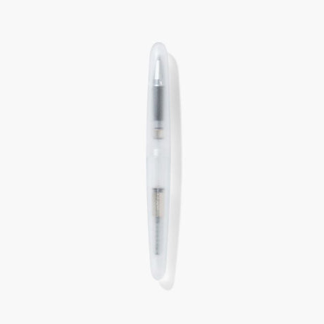 A pen that evokes the texture of frosted glass. Its translucency reveals the internal mechanism as an aesthetic feature. Careful consideration of form and colour palette ensures an elegant presence, even when not in use.&nbsp;

The pen is equipped with thoughtful functionality, including an extended grip section and a screw cap designed for quick access with minimal turns. The visible ink level allows for easy refills.

Available in a Fine and Medium nib
Includes converter
Steel nib