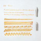Functional tools for a lifetime of use. Our writing tools are designed to become your companions, developing personal character through the journey of ownership. The simple yet charming glass bottle has been designed for seamless use, creating a bottled ink that's bound to inspire writing with joy.

Once dry, our pigment inks are water resistant and lightfast to ensure your special message stands the test of time. The original bottle has been designed for ease of refill with any pen, while effortlessly bala
