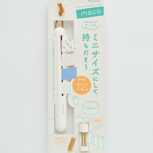 Soporte para cinta washi Kanmido Maco, color blanco