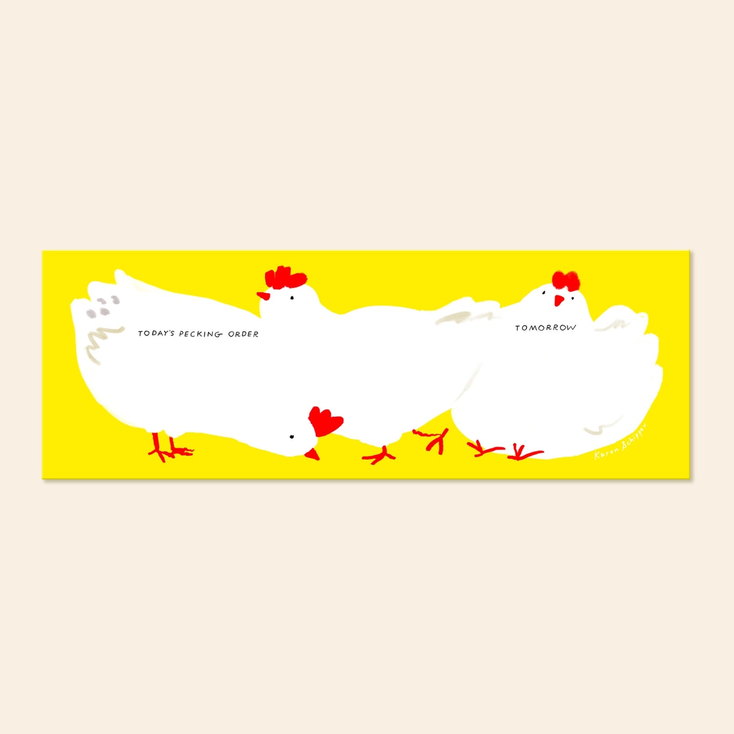 Karen Schipper Weekly Desk Planner - Chickens