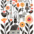 Kate Mason Farmhouse Scene Postcard