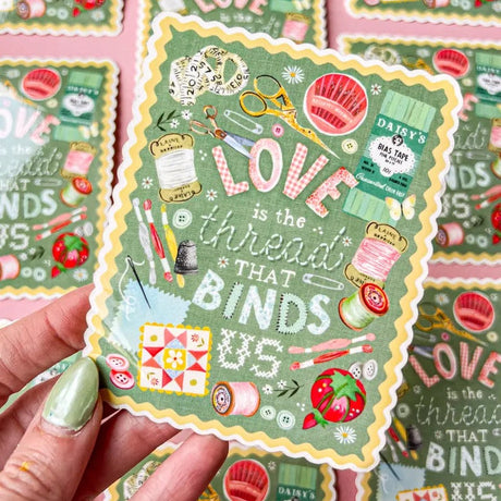 Adorn your laptop, cell phone case, notebook, car, or just about anything that might need a little extra beauty! This die-cut, glossy sticker measures 3.2" x 4.1" and is printed at the highest quality!
